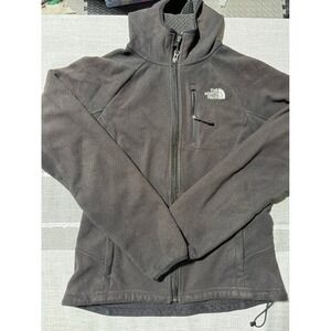 The North‎ Face Women's Fleece Jacket Full Zip Gray Size small